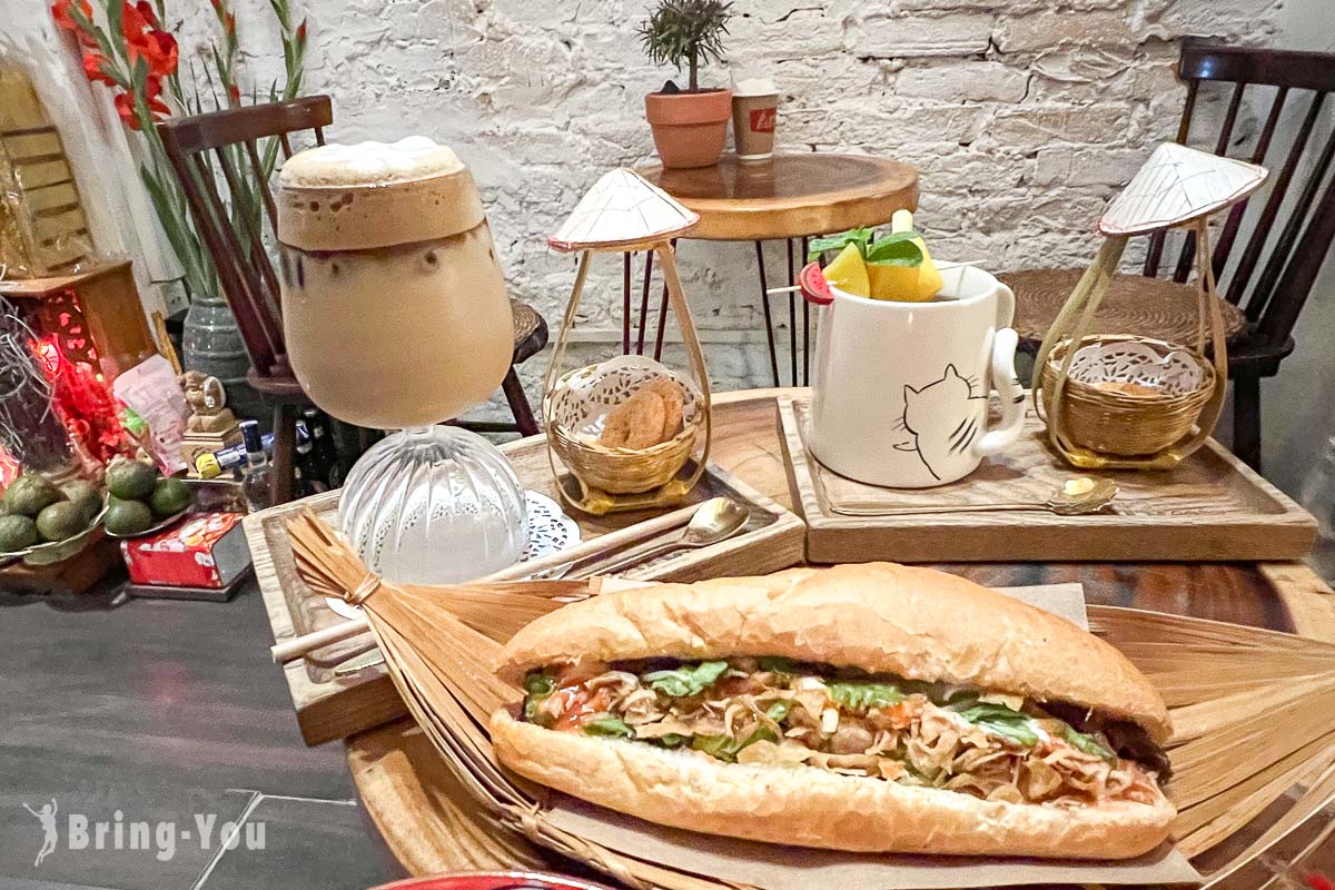 【河内文青咖啡厅推荐】An Cafe：越式春卷、法国面包、冰拿铁都好吃